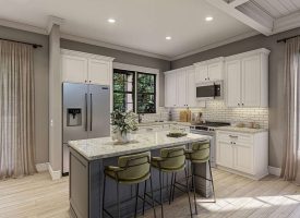 Stunning new construction nestled on 5 private acres.